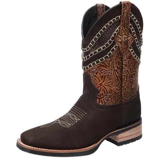 Square Toe Cowboy Boots - Botas Cuadradas para Hombre