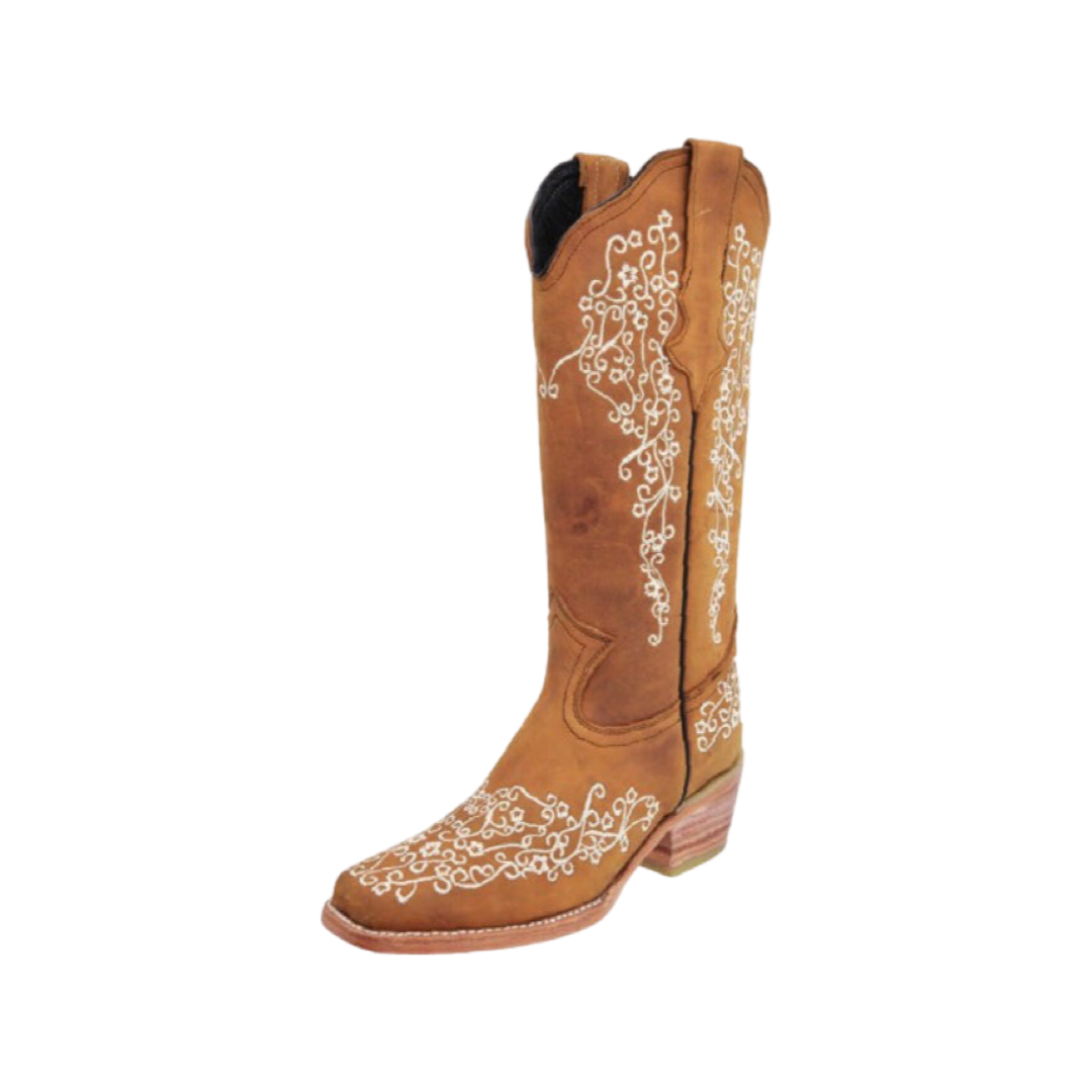 Botas Vaqueras de Mujer - Women’s Cowgirl Boots - White Diamond