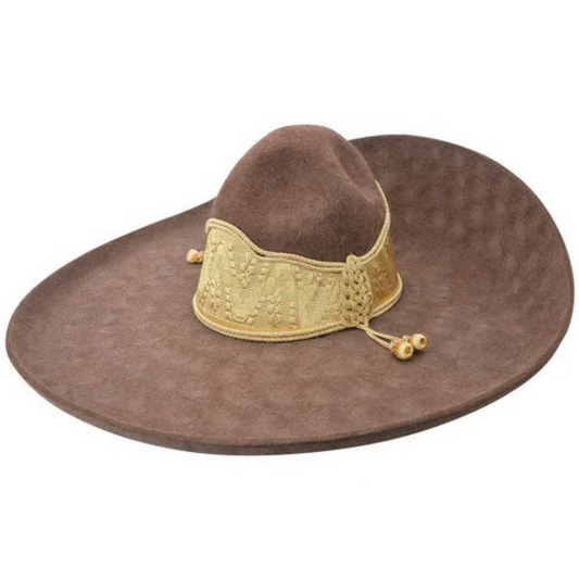 Sombrero Charro para Hombre Flor de Lana Café – Tradicional Mexicano
