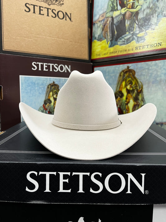 Sombrero Texana Stetson 30X Silverbelly, elegancia clásica y acabado de lujo