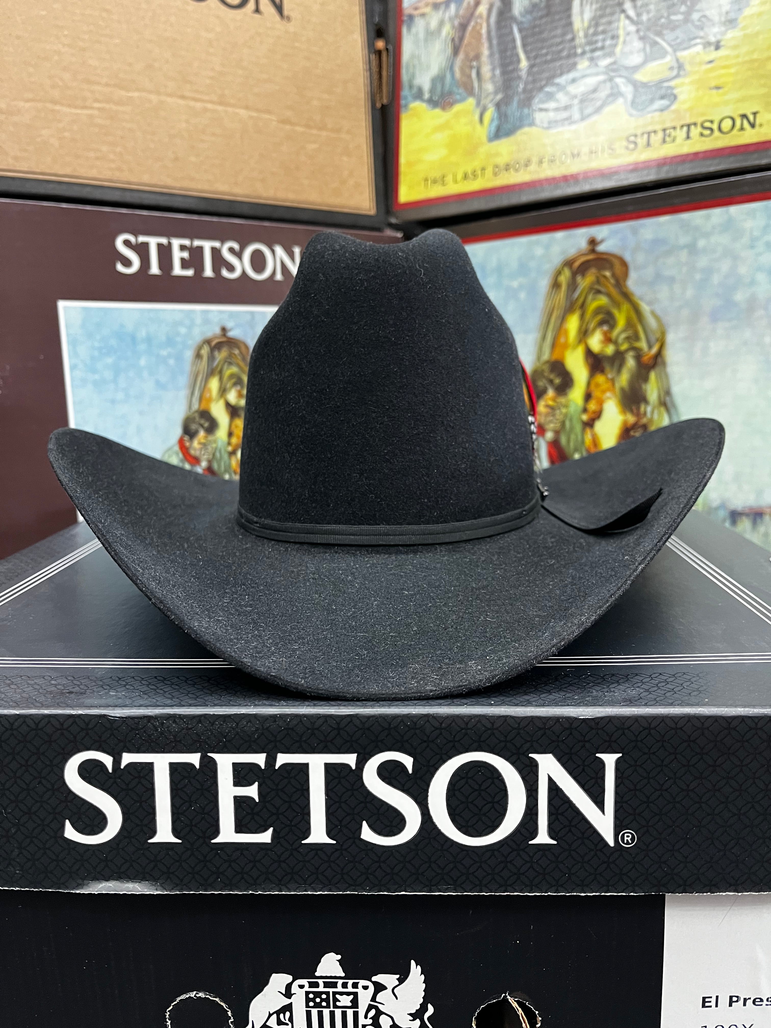 Texana Stetson Rancher 6X Negro Spartan | Sombrero Vaquero Negro – El ...