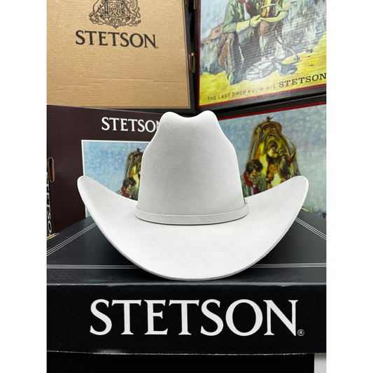 Sombrero Texana Stetson 30X Silvergray para hombre – estilo elegante y distintivo del oeste