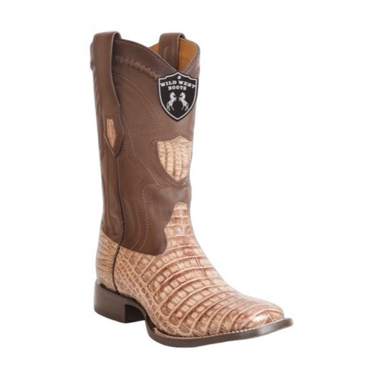 Botas Wild West de cocodrilo faded orix con horma rodeo