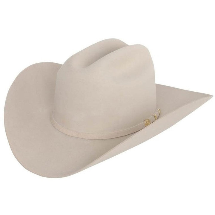 Stetson Cowboy Hats - Texanas Marca Stetson - 100x El Presidente Stetson Hat 10K Gold Three Piece Buckle Set