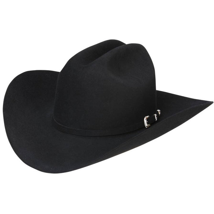 Stetson Cowboy Hats - Texanas Marca Stetson - 30x Stetson El Patron Beaver Felt Cowboy Hat Black