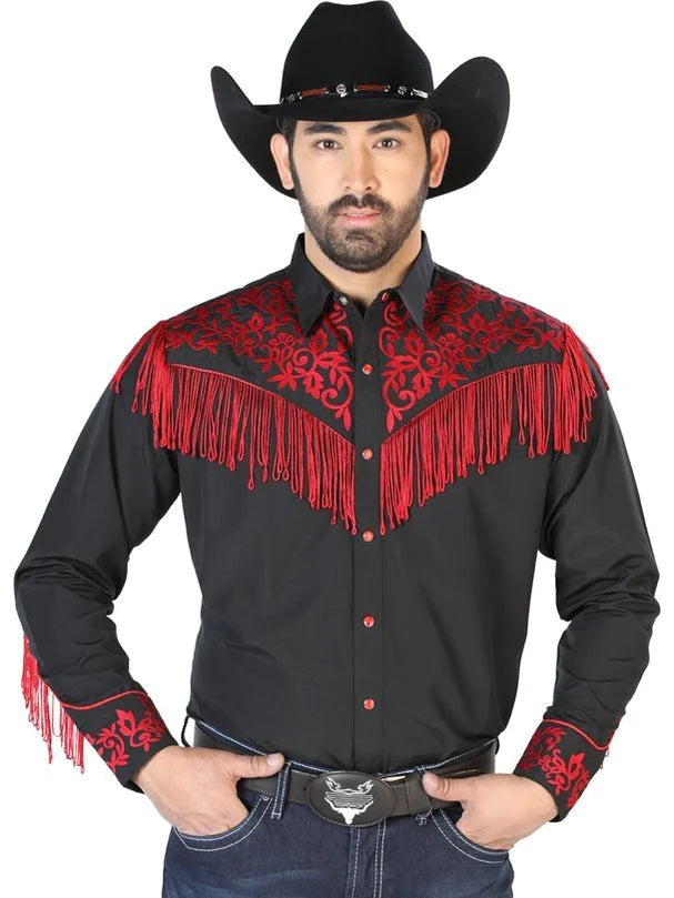 Camisa Vaquera Bordada El Señor de los Cielos