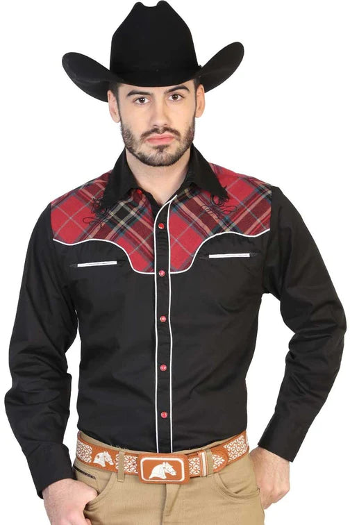 Camisa Vaquera Bordada El Señor de los Cielos