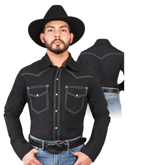 Camisa Vaquera Bordada El Señor de los Cielos