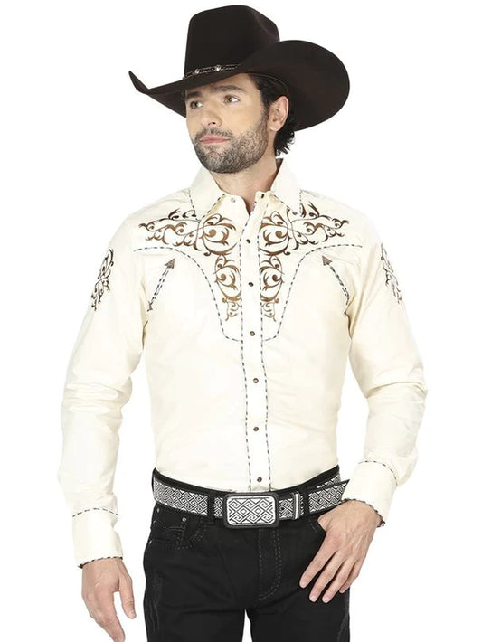 Camisa Vaquera Bordada El Señor de los Cielos