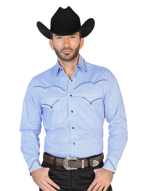 Camisa Vaquera Bordada El Señor de los Cielos