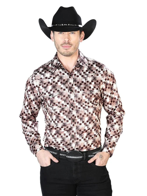 Camisa Vaquera Bordada El Señor de los Cielos