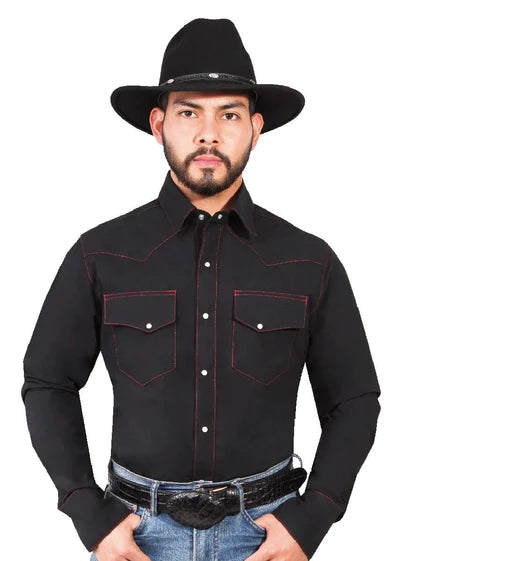 Camisa Vaquera Bordada El Señor de los Cielos