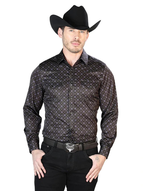 Camisa Vaquera Bordada El Señor de los Cielos