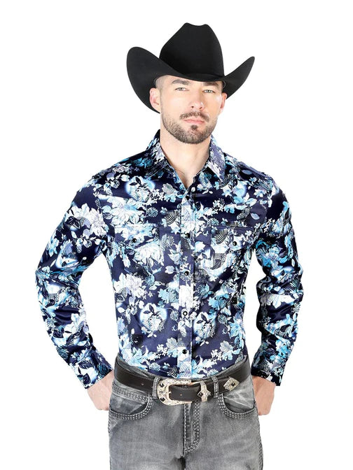 Camisa Vaquera Bordada El Señor de los Cielos