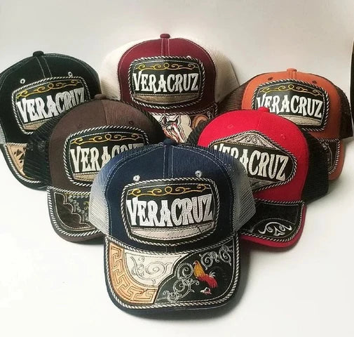 Gorra Artesanal con Bordado del Estado de Veracruz