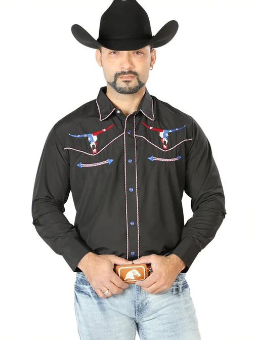 Camisa Vaquera Bordada El General