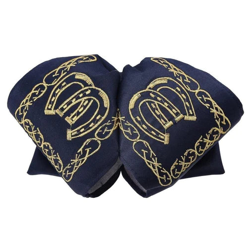 Moño Charro White Diamond color negro con brillo – moño formal de charrería mexicana