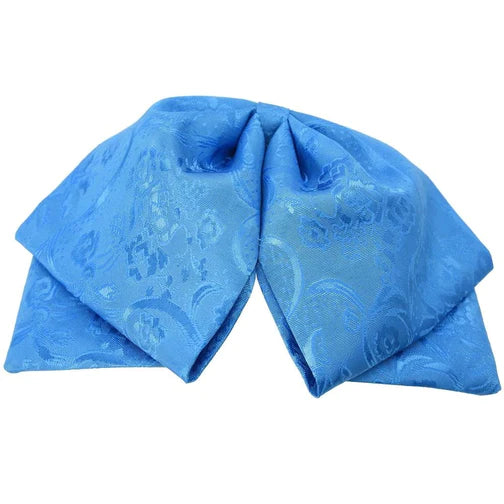 Moño Charro White Diamond azul turquesa con detalles bordados